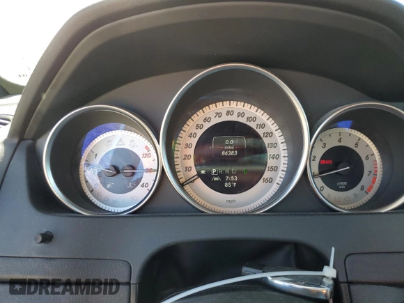 2013 Mercedes-Benz C 250 with VIN WDDGJ4HB1DF969971, listed as a Copart auction lot 54003775 with 86,383 mi miles and Salvage Title. Bid and sale history available at DreamBid. Image 9.