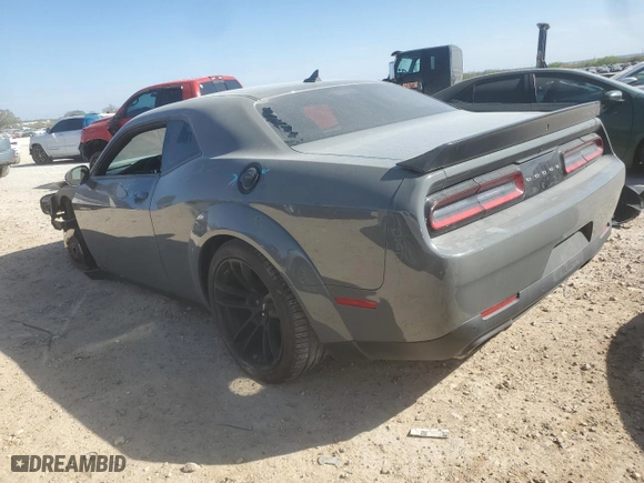 2023 Dodge Challenger R/T Scat Pack with VIN 2C3CDZFJ5PH678968, listed as a Copart auction lot 48384995 with 9,802 mi miles and Salvage Title. Bid and sale history available at carsss.com. Image 2.