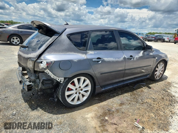 2008 Mazda 3 Mazdaspeed3 Sport with VIN JM1BK34M281122981, listed as a Copart auction lot 63225665 with 142,501 mi miles and Salvage title. Bid and sale history available at DreamBid. Image 3.