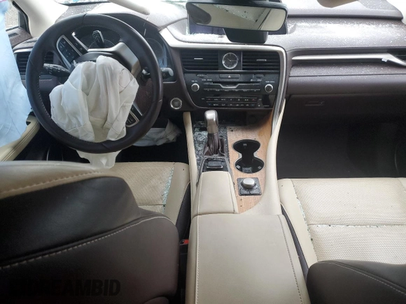 2019 Lexus RX with VIN JTJDZKCAXK2016735, listed as a Copart auction lot 43195745 with 0 mi miles and Salvage Title. Bid and sale history available at carsss.com. Image 8.