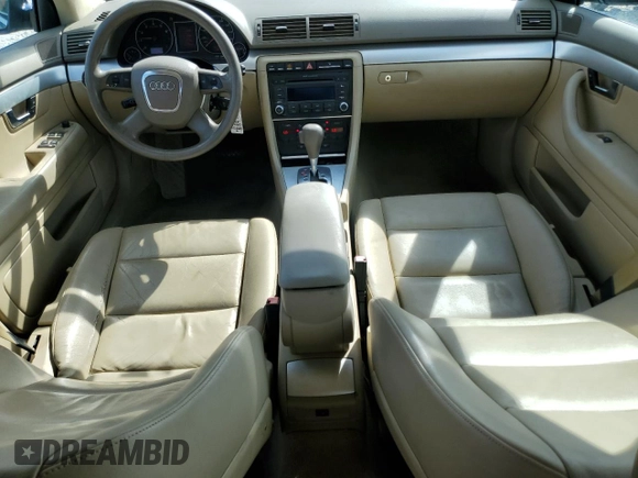 2007 Audi A4 2.0T with VIN WAUAF78E87A014760, listed as a Copart auction lot 76786144 with 121,312 mi miles and Salvage title. Bid and sale history available at DreamBid. Image 8.