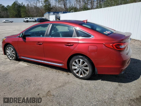 2016 Hyundai Sonata Sport with VIN 5NPE34AF4GH285354, listed as a Copart auction lot 49621125 with 135,174 mi miles and Clean Title. Bid and sale history available at DreamBid. Image 2.