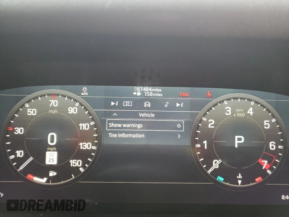 2022 Land Rover Defender S with VIN SALEJ7RX9N2087686, listed as a Copart auction lot 48174655 with 61,484 mi miles and Salvage title. Bid and sale history available at DreamBid. Image 9.
