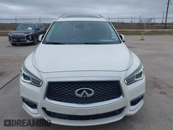2019 Infiniti QX60 LUXE with VIN 5N1DL0MN2KC551218, listed as a IAAI auction lot 41101804 with 111,621 mi miles. Bid and sale history available at carsss.com. Image 12.
