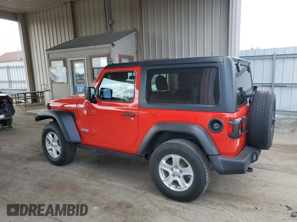 2020 Jeep Wrangler Sport S with VIN 1C4GJXAG4LW174753, listed as a Copart auction lot 52050005 with 45,056 mi miles and Salvage title. Bid and sale history available at DreamBid. Image 2.