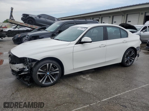2018 BMW 3 Series 330i xDrive with VIN WBA8D9G50JNU66803, listed as a Copart auction lot 57295225 with 38,967 mi miles and Salvage title. Bid and sale history available at DreamBid. Image 1.