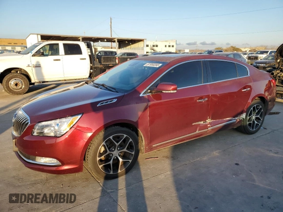 2016 Buick LaCrosse Sport Touring with VIN 1G4G45G30GF177022, listed as a Copart auction lot 87955395 with 126,319 mi miles and Salvage Title. Bid and sale history available at carsss.com. Image 1.