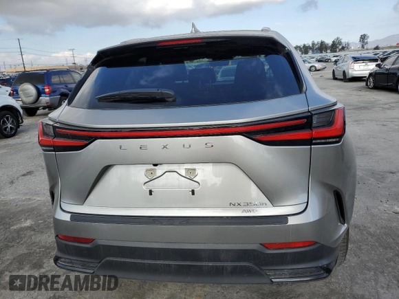 2024 Lexus NX 350h with VIN JTJAKCEZ6R5015994, listed as a Copart auction lot 43398635 with 19,798 mi miles and Salvage title. Bid and sale history available at DreamBid. Image 6.