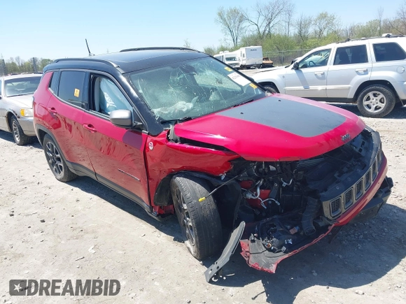 2019 Jeep Compass Trailhawk с VIN 3C4NJDDB1KT796771, выставлен на аукционе IAAI как лот 42235408 с пробегом Не указан миль и . История ставок и продаж доступна на DreamBid. Изображение 1.