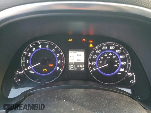 2014 Infiniti QX70 with VIN JN8CS1MW2EM413392, listed as a Copart auction lot 42974095 with 192,020 mi miles and Salvage Title. Bid and sale history available at carsss.com. Image 9.