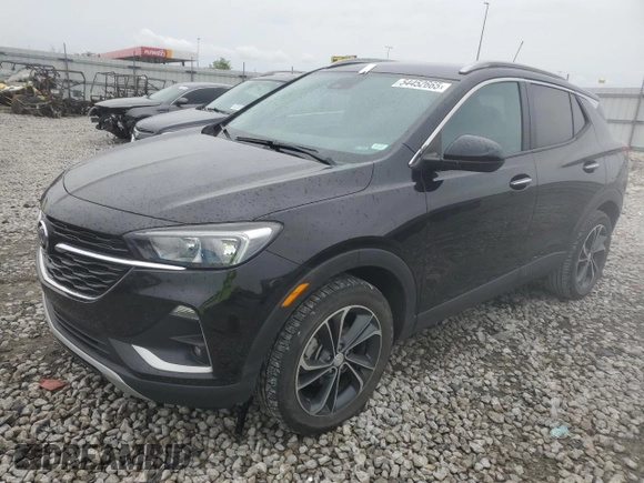 2021 Buick Encore GX Select with VIN KL4MMDS27MB138277, listed as a Copart auction lot 54452665 with 38,087 mi miles and Salvage title. Bid and sale history available at DreamBid. Image 1.