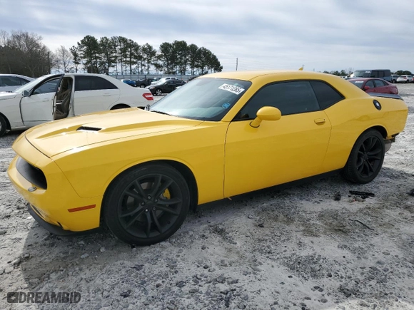 2018 Dodge Challenger SXT with VIN 2C3CDZAG8JH183652, listed as a Copart auction lot 45171285 with 104,449 mi miles and Salvage Title. Bid and sale history available at carsss.com. Image 1.