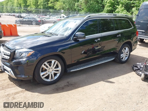 2017 Mercedes-Benz GLS 450 with VIN 4JGDF6EE0HA760910, listed as a IAAI auction lot 42210919 with 140,971 mi miles and . Bid and sale history available at DreamBid. Image 2.