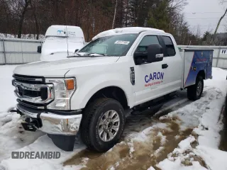 2022 Ford F-250 XL with VIN 1FT7X2B68NED37016, listed as a Copart auction lot 45177185 with 38,308 mi miles and Salvage Title. Bid and sale history available at DreamBid. Image 1.
