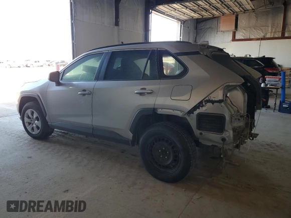 2019 Toyota RAV4 LE with VIN JTMG1RFV2KJ021318, listed as a Copart auction lot 46107385 with 57,863 mi miles and Salvage title. Bid and sale history available at DreamBid. Image 2.
