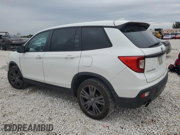 2021 Honda Passport EX-L with VIN 5FNYF7H55MB007768, listed as a Copart auction lot 89010335 with 21,551 mi miles and Salvage Title. Bid and sale history available at carsss.com. Image 2.