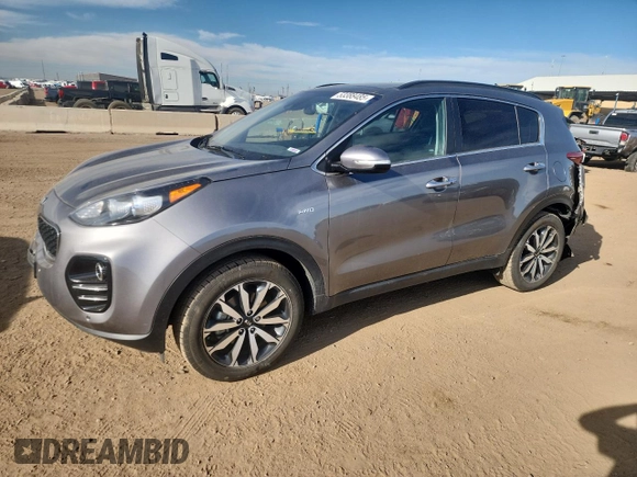 2019 Kia Sportage EX z VIN KNDPNCAC3K7547199, wystawiony jako Copart lot #53388485 z przebiegiem 74 727 mil mil oraz Szkoda całkowita • Salvage title. Historia ofert i sprzedaży dostępna na DreamBid. Obrazek 1.
