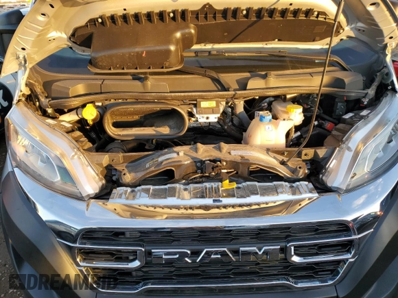 2024 Ram ProMaster Cargo Tradesman with VIN 3C6LRVDG7RE116511, listed as a Copart auction lot 79095424 with 1,636 mi miles and Salvage Title. Bid and sale history available at DreamBid. Image 11.