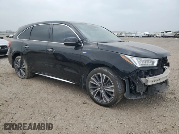 2019 Acura MDX Sport Hybrid w/Technology Pkg with VIN 5J8YD7H58KL001822, listed as a Copart auction lot 41796835 with 53,469 mi miles and Salvage Title. Bid and sale history available at carsss.com. Image 4.