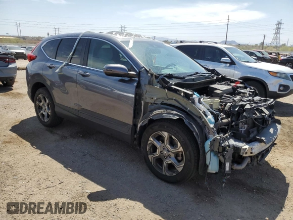 2019 Honda CR-V EX-L with VIN 5J6RW2H85KL001362, listed as a Copart auction lot 52112505 with 57,004 mi miles and Salvage Title. Bid and sale history available at carsss.com. Image 4.