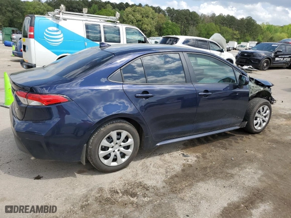 2024 Toyota Corolla LE with VIN 5YFB4MDE9RP205930, listed as a Copart auction lot 51789715 with 15,430 mi miles and Salvage Title. Bid and sale history available at carsss.com. Image 3.