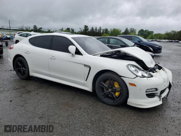 2010 Porsche Panamera S with VIN WP0AB2A71AL063808, listed as a Copart auction lot 56120525 with 46,338 mi miles and Salvage title. Bid and sale history available at DreamBid. Image 4.