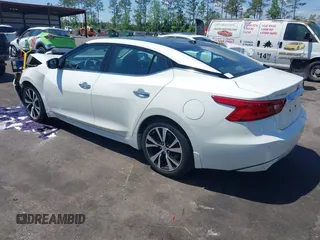 2017 Nissan Maxima SV with VIN 1N4AA6AP8HC453721, listed as a IAAI auction lot 42032549 with 55,049 mi miles and . Bid and sale history available at DreamBid. Image 3.