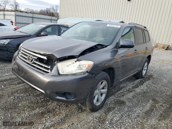 2009 Toyota Highlander with VIN JTEDS41A992088442, listed as a Copart auction lot 45855735 with 209,785 mi miles and Salvage Title. Bid and sale history available at carsss.com. Image 1.