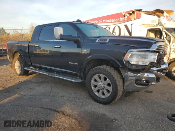 2020 Ram 2500 Laramie with VIN 3C6UR5NL2LG294323, listed as a Copart auction lot 77825684 with 230,012 mi miles and Salvage Title. Bid and sale history available at carsss.com. Image 4.