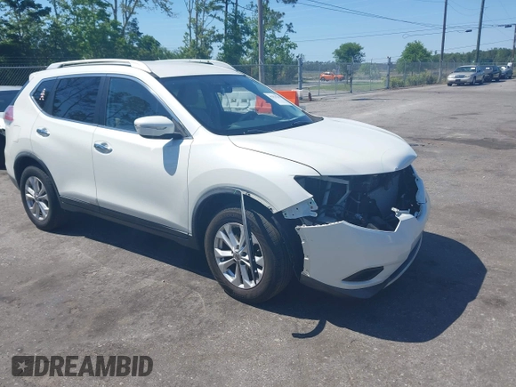 2015 Nissan Rogue S with VIN KNMAT2MV8FP529757, listed as a IAAI auction lot 42026705 with 165,693 mi miles. Bid and sale history available at carsss.com. Image 1.