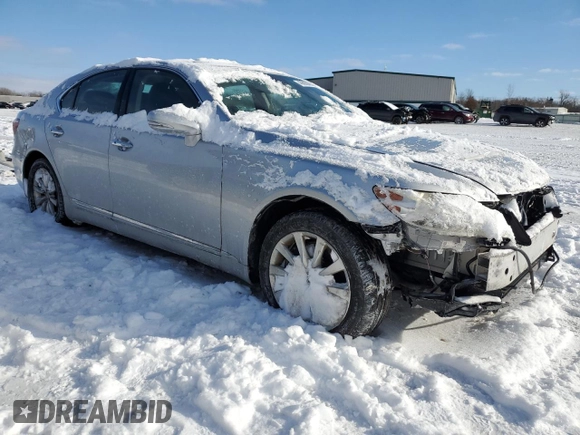 2011 Lexus LS 460 with VIN JTHCL5EF6B5009224, listed as a Copart auction lot 45696945 with 181,686 mi miles and Salvage title. Bid and sale history available at DreamBid. Image 4.