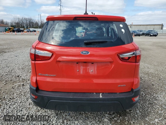 2020 Ford EcoSport S with VIN MAJ6S3FL6LC314137, listed as a Copart auction lot 48858535 with 94,020 mi miles and Salvage Title. Bid and sale history available at DreamBid. Image 6.