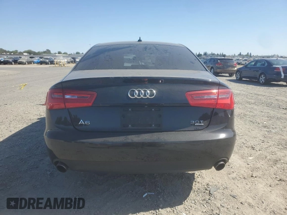 2014 Audi A6 Premium Plus with VIN WAUFGAFC3EN133615, listed as a Copart auction lot 63109325 with 111,823 mi miles and Salvage title. Bid and sale history available at DreamBid. Image 6.