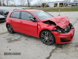 2017 Volkswagen Golf GTI S with VIN 3VW547AU0HM030805, listed as a Copart auction lot 51708815 with 74,399 mi miles and Salvage Title. Bid and sale history available at carsss.com. Image 4.