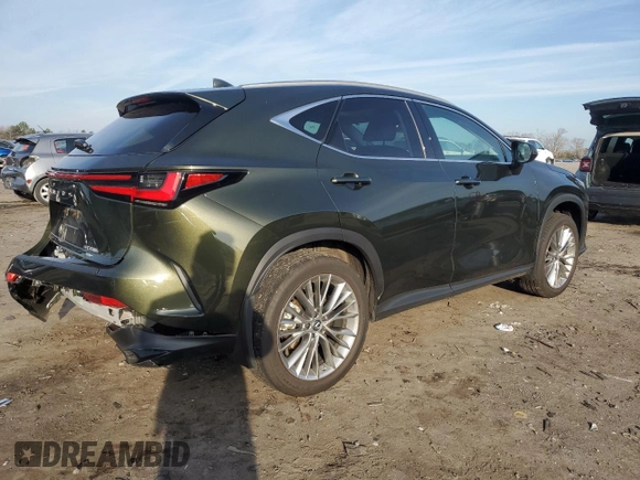2023 Lexus NX with VIN 2T2GKCEZ7PC015088, listed as a Copart auction lot 84995774 with 14,790 mi miles and Salvage Title. Bid and sale history available at carsss.com. Image 3.