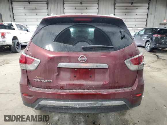 2016 Nissan Pathfinder S with VIN 5N1AR2MN5GC640155, listed as a Copart auction lot 51290005 with Not Provided miles and Non Repairable. Bid and sale history available at carsss.com. Image 6.