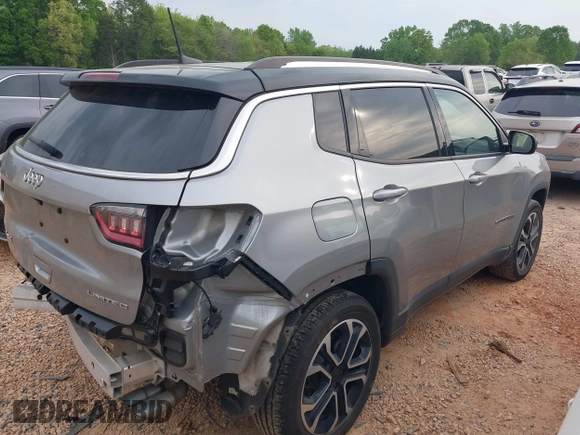 2022 Jeep Compass High Altitude with VIN 3C4NJDCB7NT126888, listed as a IAAI auction lot 42016938 with 46,924 mi miles and . Bid and sale history available at carsss.com. Image 14.
