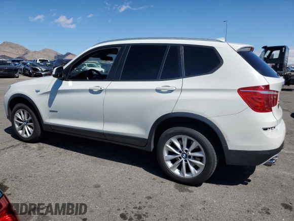 2016 BMW X3 sDrive28i with VIN 5UXWZ7C56G0R32308, listed as a Copart auction lot 49641825 with 170,266 mi miles and Salvage Title. Bid and sale history available at DreamBid. Image 2.