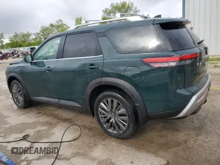 2024 Nissan Pathfinder SL z VIN 5N1DR3CD0RC263099, wystawiony jako Copart lot #57290925 z przebiegiem 25 113 mil mil oraz Szkoda całkowita • Salvage title. Historia ofert i sprzedaży dostępna na DreamBid. Obrazek 2.