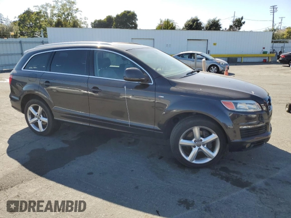 2007 Audi Q7 Premium Plus with VIN WA1EY74L57D065595, listed as a Copart auction lot 62612355 with 155,980 mi miles and Salvage title. Bid and sale history available at DreamBid. Image 4.