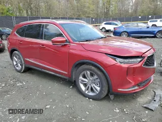 2023 Acura MDX w/Advance Package with VIN 5J8YE1H80PL017704, listed as a Copart auction lot 53294785 with 13,470 mi miles and Salvage Title. Bid and sale history available at carsss.com. Image 4.
