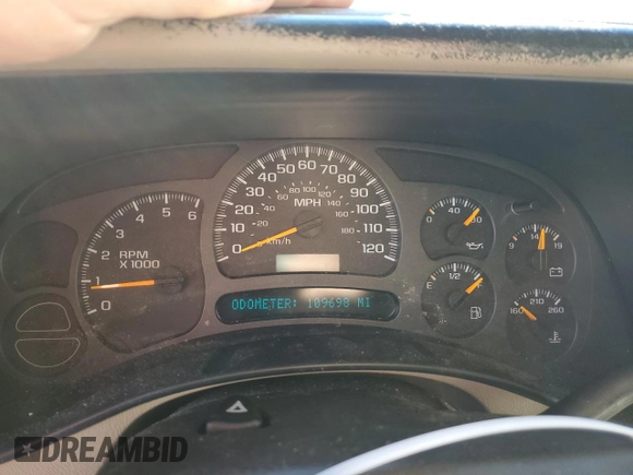 2003 Chevrolet Tahoe LS with VIN 1GNEC13Z73R123301, listed as a Copart auction lot 81753914 with 109,698 mi miles and Salvage Title. Bid and sale history available at carsss.com. Image 9.