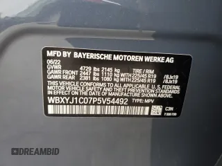 2023 BMW X2 xDrive28i with VIN WBXYJ1C07P5V54492, listed as a Copart auction lot 80983664 with 24,178 mi miles and Salvage Title. Bid and sale history available at carsss.com. Image 15.