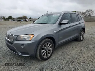 2013 BMW X3 xDrive28i with VIN 5UXWX9C5XD0A27585, listed as a Copart auction lot 50823985 with 119,802 mi miles and Clean Title. Bid and sale history available at carsss.com. Image 1.