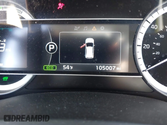 2017 Kia Niro LX with VIN KNDCB3LC9H5055737, listed as a IAAI auction lot 41983379 with 105,007 mi miles. Bid and sale history available at carsss.com. Image 15.