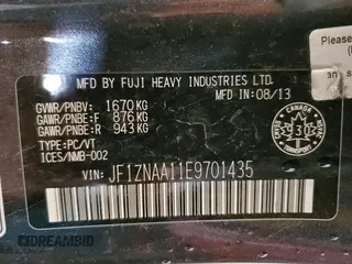 2014 Scion FR-S z VIN JF1ZNAA11E9701435, wystawiony jako Copart lot #72603834 z przebiegiem 127 940 mil mil oraz Szkoda całkowita • Salvage title. Historia ofert i sprzedaży dostępna na DreamBid. Obrazek 12.