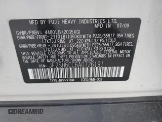 2010 Subaru Forester X Premium with VIN JF2SH6CC6AG726191, listed as a IAAI auction lot 42436604 with 153,758 mi miles and . Bid and sale history available at DreamBid. Image 9.