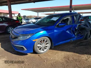 2019 Honda Civic Sedan EX with VIN 19XFC1F33KE015207, listed as a IAAI auction lot 41915985 with 1 mi miles. Bid and sale history available at carsss.com. Image 20.