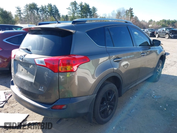 2013 Toyota RAV4 LE with VIN JTMBFREV9D5009241, listed as a IAAI auction lot 42003982 with 117,673 mi miles and . Bid and sale history available at DreamBid. Image 4.