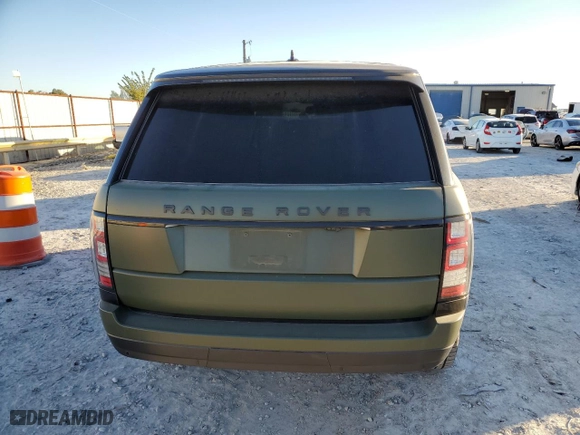 2016 Land Rover Range Rover HSE with VIN SALGS2PFXGA319921, listed as a Copart auction lot 80484464 with NaN miles and Salvage Title. Bid and sale history available at carsss.com. Image 6.